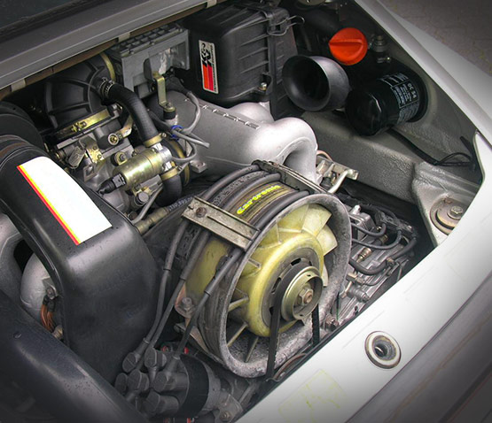 Foto de un sistema de enfriamiento por aire en un vehículo