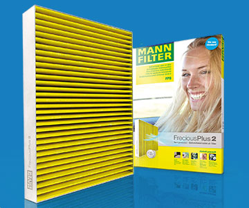 Filtros de la marca MANN FILTER con su caja