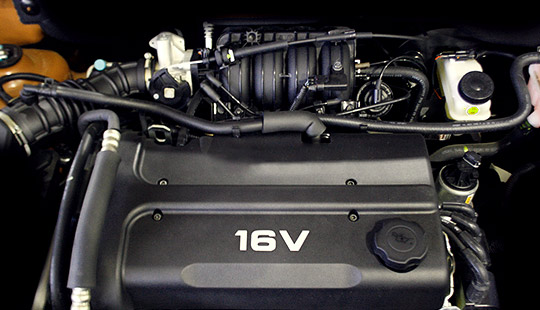 Imagen de un motor de 16 válvulas